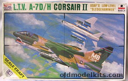 ESCI 1/48 L.T.V. A-7D Corsair II - 355 TFW 358 TFS / 354 TFW 353 TFS / Greek Air Force Helleniki Aeroporia, SC4009 plastic model kit